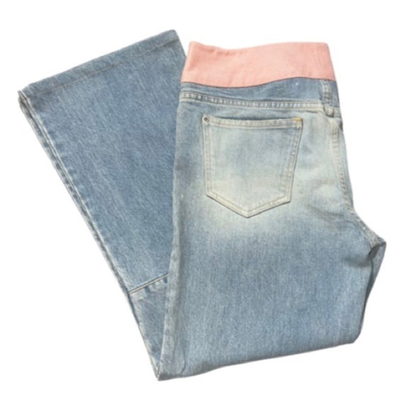 Alice + Olivia Mid-Rise Light Wash Wide Leg Jeans Size 10 Designer Retro Revolve - Picture 1 of 14